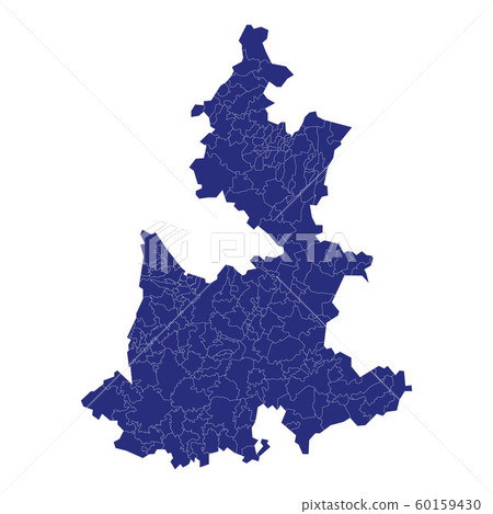 High Quality map is a state of Mexico 60159430