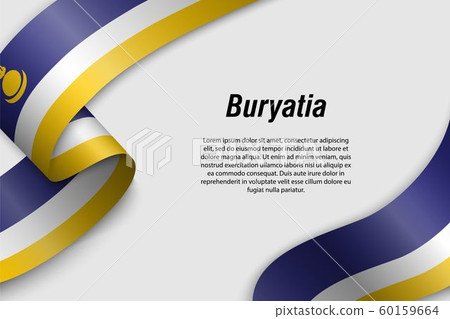 Waving ribbon or banner with flag Region of Russia Waving ribbon or banner with flag Region of Russia 60159664