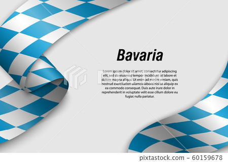 Waving ribbon or banner with flag State of Germany Waving ribbon or banner with flag State of Germany 60159678