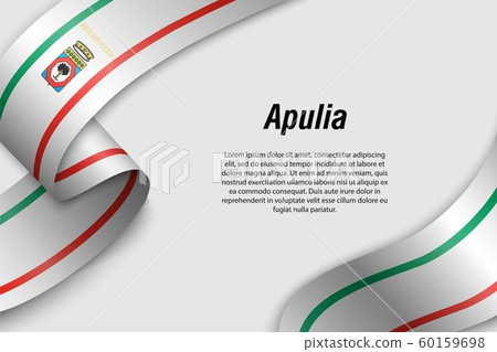 Waving ribbon or banner with flag Region of Italy Waving ribbon or banner with flag Region of Italy 60159698