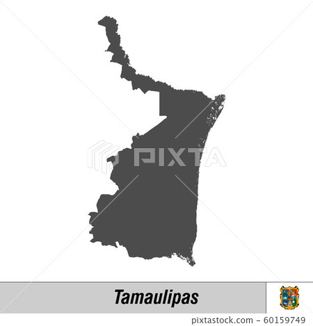 High quality map with flag state of Mexico 60159749