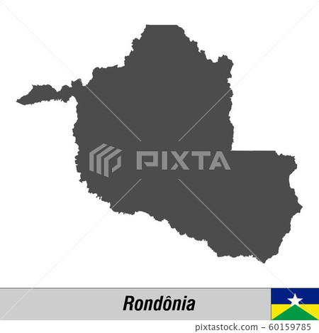 High quality map with flag state of Brazil High quality map with flag state of Brazil 60159785
