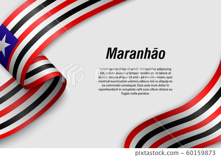 Waving ribbon or banner with flag Waving ribbon or banner with flag 60159873