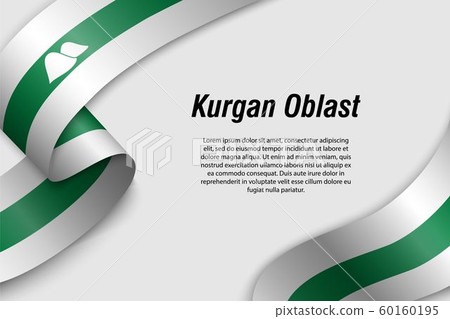 Waving ribbon or banner with flag Region of Russia Waving ribbon or banner with flag Region of Russia 60160195