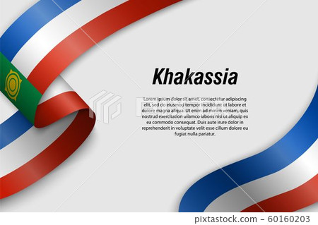 Waving ribbon or banner with flag Region of Russia 60160203
