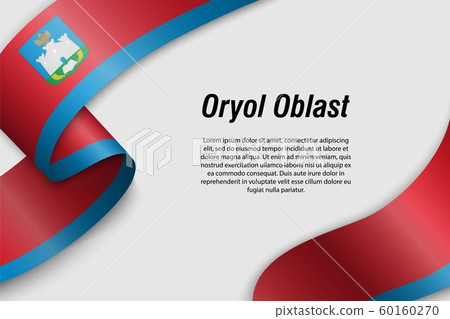 Waving ribbon or banner with flag Region of Russia Waving ribbon or banner with flag Region of Russia 60160270