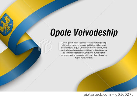 Waving ribbon or banner with flag Province of 60160273