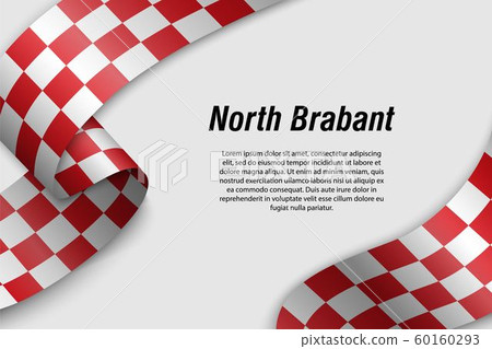 Waving ribbon or banner with flag Province of Waving ribbon or banner with flag Province of 60160293