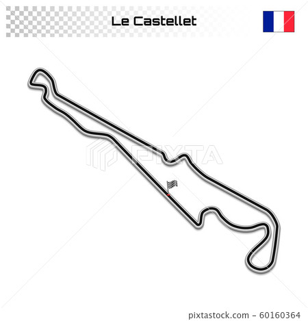Grand prix race track for motorsport and autosport 60160364