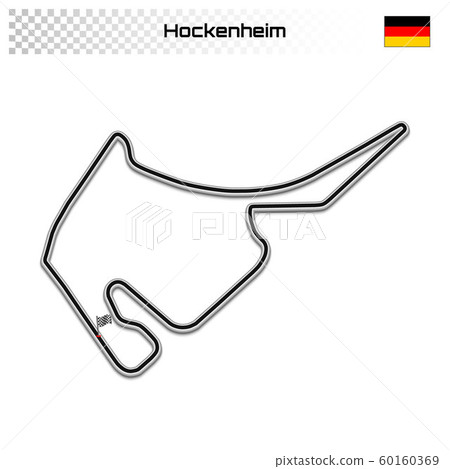 Grand prix race track for motorsport and autosport 60160369