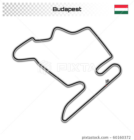 Grand prix race track for motorsport and autosport 60160372