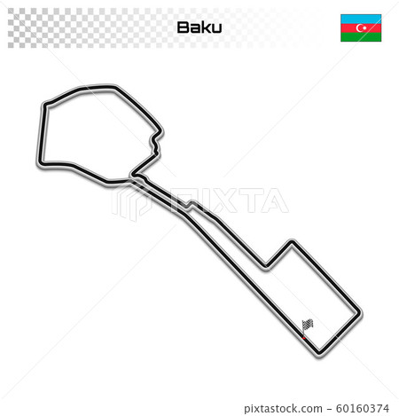 Grand prix race track for motorsport and autosport 60160374