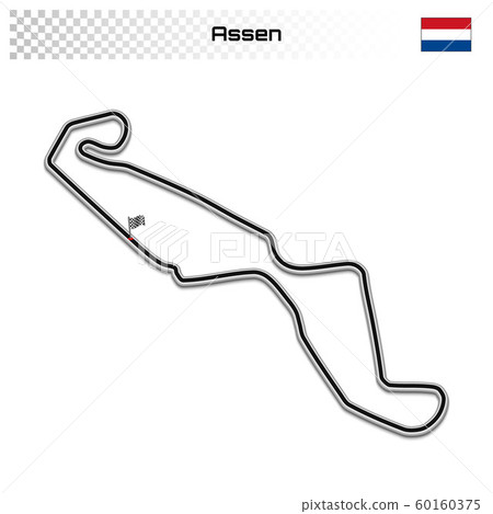 Grand prix race track for motorsport and autosport 60160375