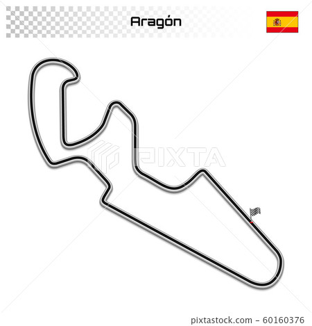 Grand prix race track for motorsport and autosport 60160376