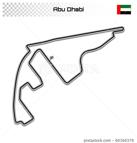 Grand prix race track for motorsport and autosport 60160378