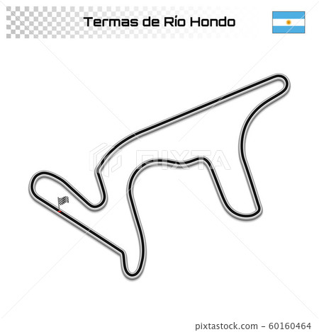 Grand prix race track for motorsport and autosport 60160464