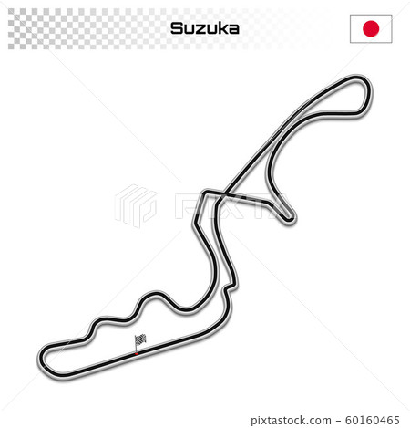 Grand prix race track for motorsport and autosport 60160465