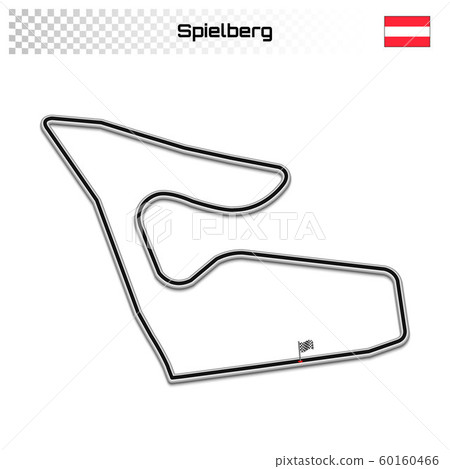 Grand prix race track for motorsport and autosport 60160466