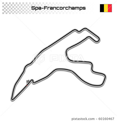 Grand prix race track for motorsport and autosport 60160467