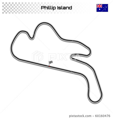 Grand prix race track for motorsport and autosport 60160476