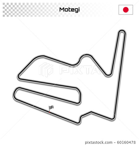 Grand prix race track for motorsport and autosport 60160478