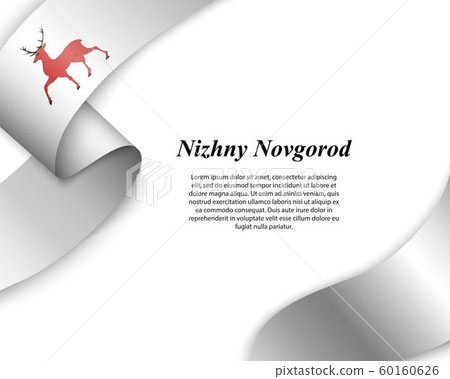 Waving ribbon with flag of City Waving ribbon with flag of City 60160626