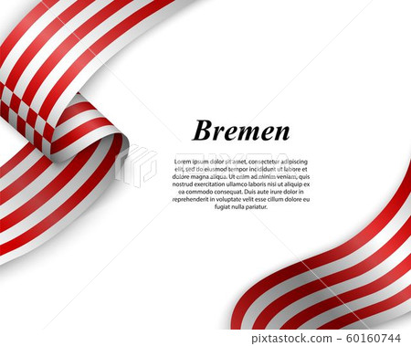 Waving ribbon with flag Waving ribbon with flag 60160744
