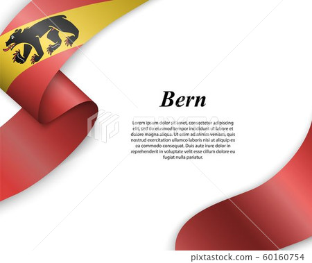 Waving ribbon with flag of City Waving ribbon with flag of City 60160754