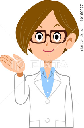一個穿著白色長袍的女人來指導 60160977