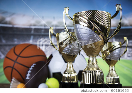 Trophy Winning, sport ball background 60161663