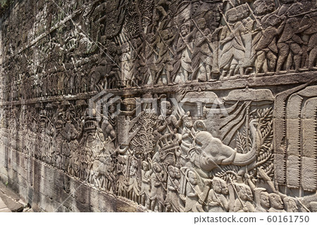 Sculpture at Angkor Wat in Cambodia 60161750
