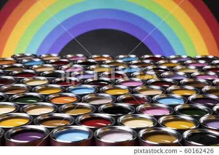 Paint cans palette, Creativity concept 60162426