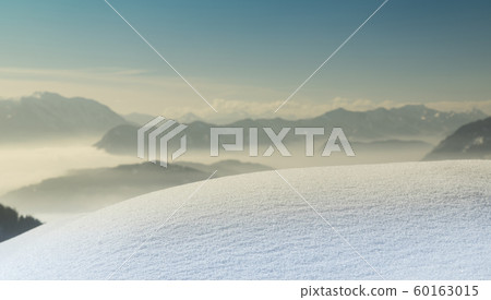 Mountains and winter space for your text Mountains and winter space for your text 60163015