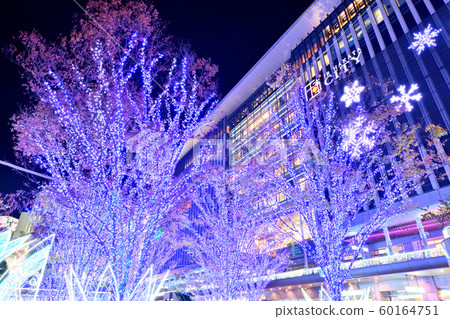 City view illumination of Hakata Station City view illumination of Hakata Station 60164751