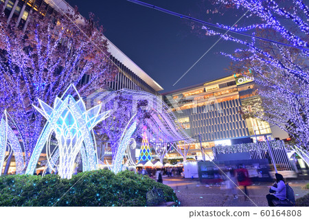 博多站的城市景觀照明 60164808