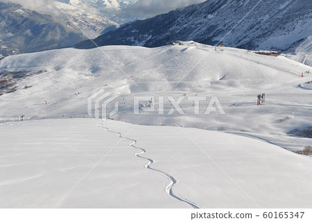 Ski slope with Fresh Curves Ski slope with Fresh Curves 60165347