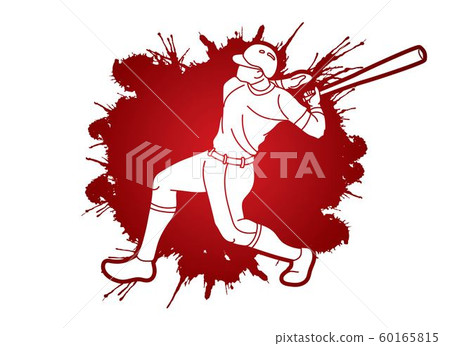 Baseball player action cartoon sport graphic vector. Baseball player action cartoon sport graphic vector. 60165815