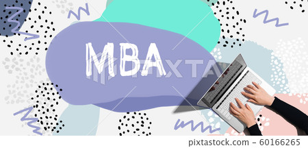 MBA with person using laptop 60166265