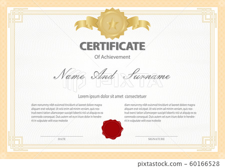 Certificate or diploma vintage style 60166528