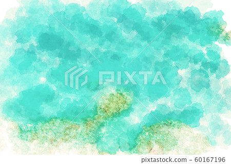宮古島，愛侶島海，水彩風格 60167196