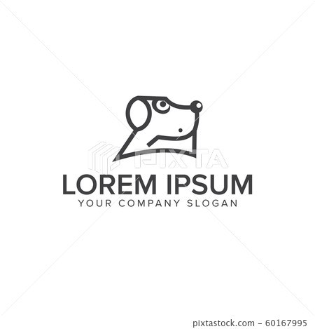 Puppy logo design template. Dog creative sign. Pet 60167995