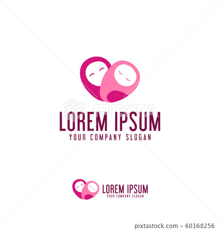 mothers love care icon logo design concept mothers love care icon logo design concept 60168256