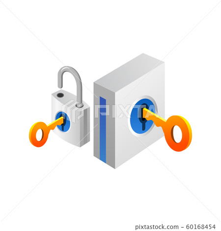 padlock and key. security and protection concept. 60168454