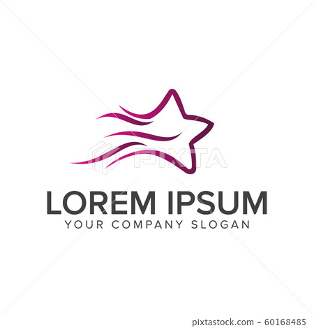 star moving logo design concept template 60168485