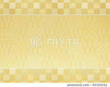 Background-Japanese-Japanese style-Japanese pattern-Japanese paper-Gold leaf-Pattern-Checkered pattern-Frame 60169262