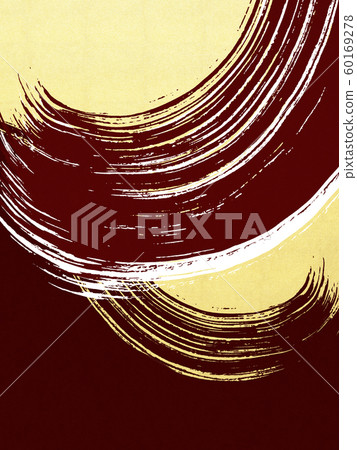 Background-Japanese-Japanese Style-Japanese Pattern-Japanese Paper-Gold Leaf-Wave-Brush-Red Background-Japanese-Japanese Style-Japanese Pattern-Japanese Paper-Gold Leaf-Wave-Brush-Red 60169278