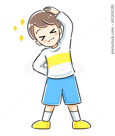 Children bending their body sideways Children bending their body sideways 60169280