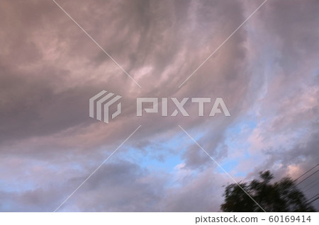 Beautiful sunset sky above clouds with dramatic Beautiful sunset sky above clouds with dramatic 60169414