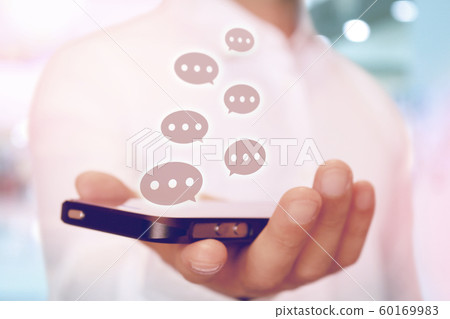 智能手機氣球SNS氣球氣球社交媒體講話泡泡 智能手機氣球SNS氣球氣球社交媒體講話泡泡 60169983
