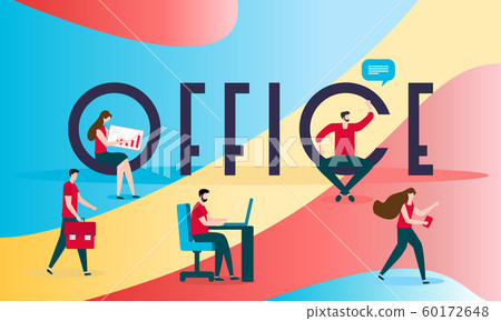 Vector Office work people Business concept Vector Office work people Business concept 60172648